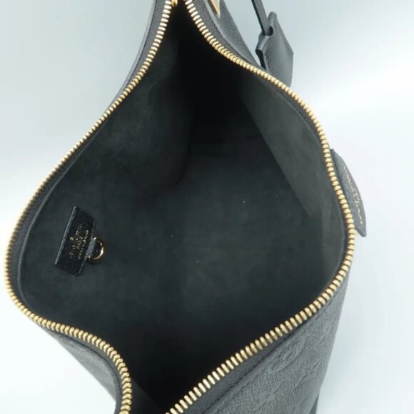 Auth Louis Vuitton Sac Sport Black W/P Monogram Leather Shoulder Bag - Picture 10 of 12